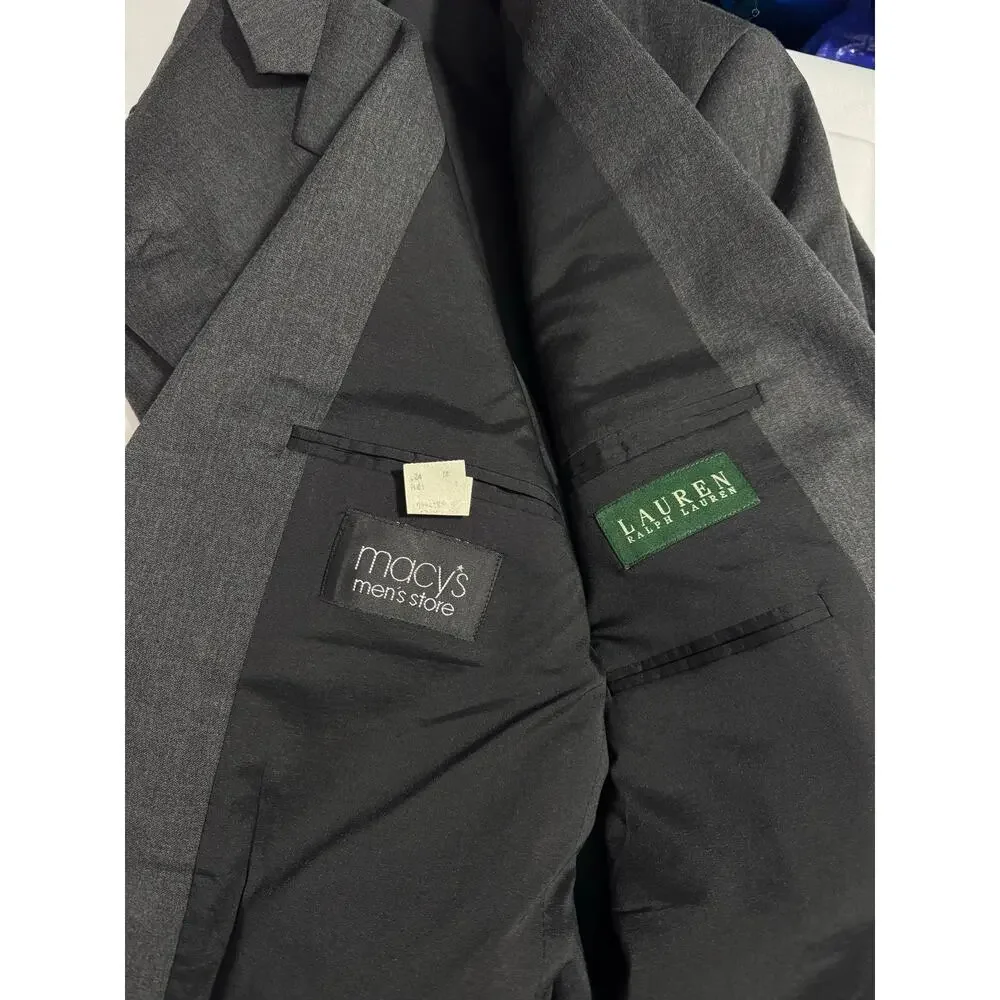 Polo Ralph Lauren Gray Blazer Sport Coat - Size 46R (23x31)